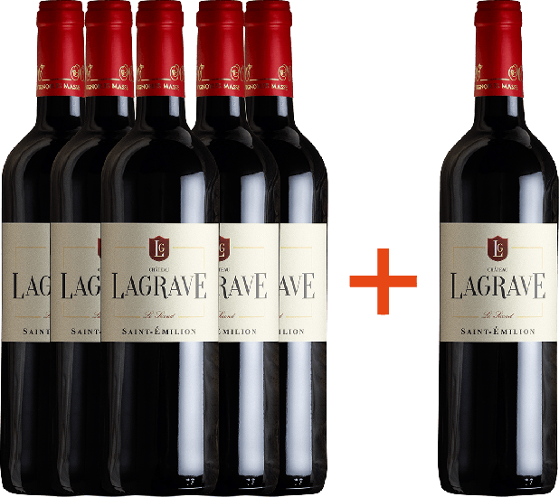 5+1 Paket Château Lagrave Le Second Saint Emilion AOP - Bordeaux Vignerons