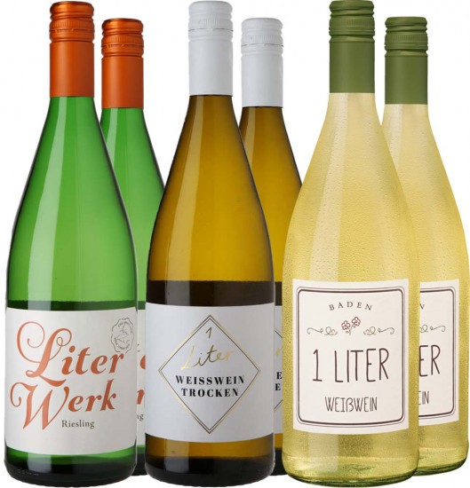 1 Liter Weißwein-Paket