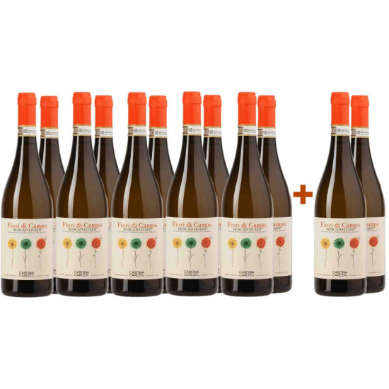 10+2 Paket Fiori di Campo Moscato D'Asti DOCG - Cascina Carlòt