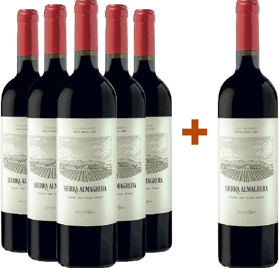 Aktionspaket 5+1 SIERRA ALMAGRERA® TINTO - Bodega Sierra Almagrera