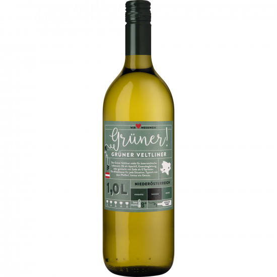 2025 Grüner! Grüner Veltliner trocken 1,0 L - J.A. Schachenhuber