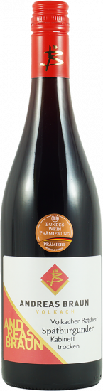 2023 Volkacher Ratsherr Spätburgunder Kabinett trocken - Weingut Andreas Braun