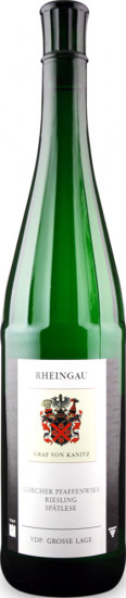 2012 Lorcher Pfaffenwies Riesling Spätlese BIO lieblich - Weingut Graf von Kanitz