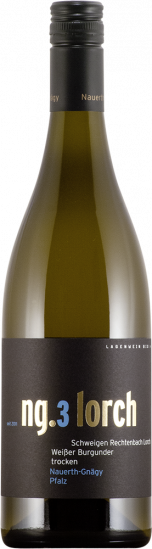 2024 ng.3 LORCH Weißer Burgunder trocken Bio - Weingut Nauerth-Gnägy