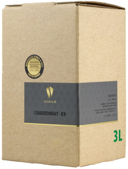 2020 Chardonnay -RX- Bag-in-Box (BiB) Premium; Barrique trocken 3,0 L - Schild & Sohn