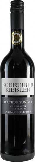 2022 Spätburgunder49°52´47.86´´N 8°12´11.51´´ O trocken - Weingut Schreiber-Kiebler
