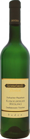 2023 Durbacher Plauelrain Klingelberger (Riesling) Qualitätswein trocken - Weinhaus Schwörer