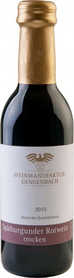 2015 Spätburgunder Rotwein trocken 0,25 L - Weinmanufaktur Gengenbach