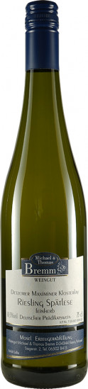 2025 Riesling feinherb, Detzemer Würzgarten feinherb - Weingut Bremm