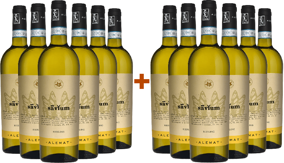 6+6 Paket Savium Riesling Piemonte DOC Bio - Alemat