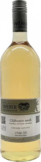2023 Glühwein weiß 1,0 L - Weingut Weber Hof-Bärenstein