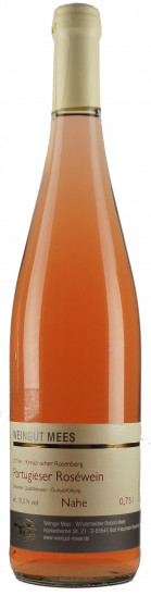 2013 Kreuznacher Rosenberg Portugieser Roséwein Qualitätswein QbA feinherb - Weingut Mees