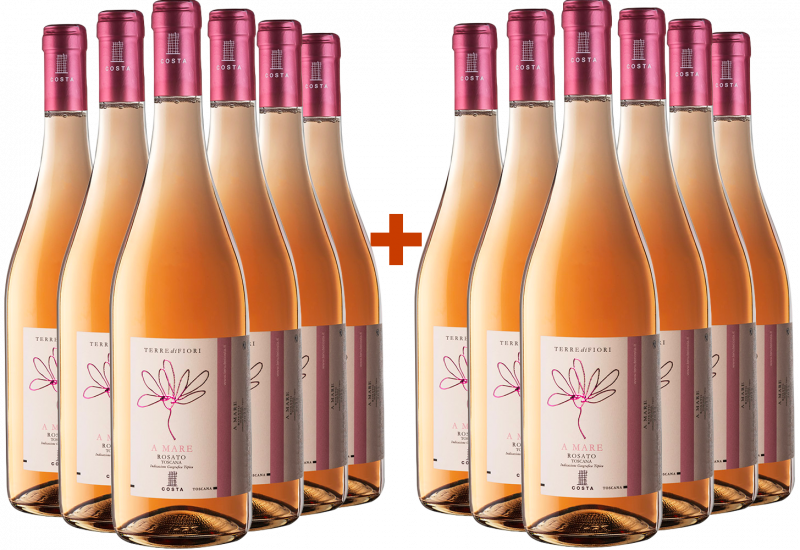 6+6 Paket Terredifiori A Mare Rosé Toscana IGP - Tenute Costa