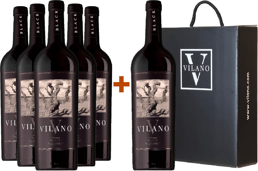 Pack descuento 5+1 Vilano Black (+ caja de regalo) - Bodegas Vilano
