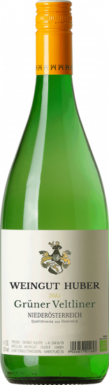 2025 Grüner Veltliner Liter QUALITÄTSWEIN trocken Bio 1,0 L - Weingut Armin Huber