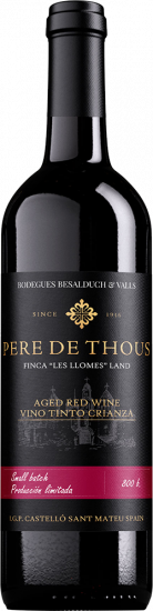 2022 Pere de Thous tinto Crianza-cabernet sauvignon-Castellón VT trocken - Besalduch Valls Bellmunt