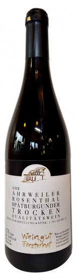 2016 AHR Ahrweiler Rosenthal Spätburgunder trocken - Weingut Försterhof