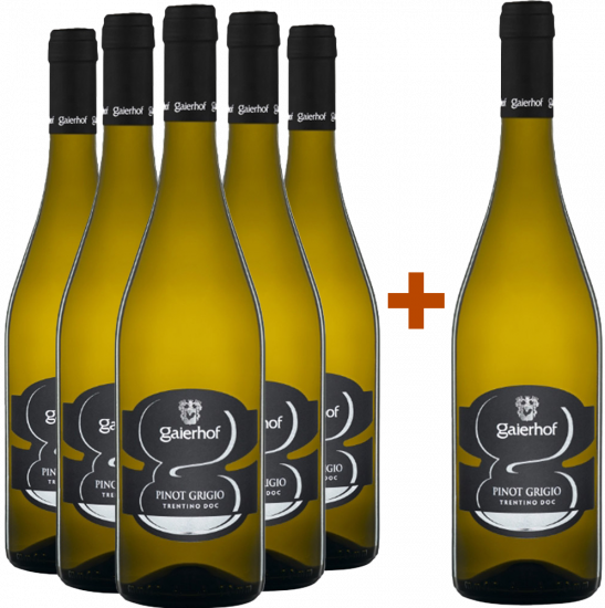 5+1 Paket Pinot Grigio Trentino DOC - Gaierhof