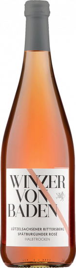 Spätburgunder Rosé Lützelsachsener Rittersberg halbtrocken 1,0 L - Winzer von Baden