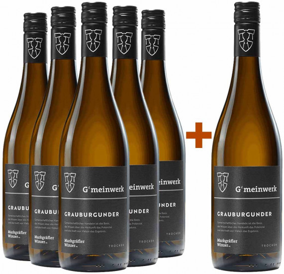 5+1 Paket G'meinwerk Grauburgunder - Markgräfler Winzer  