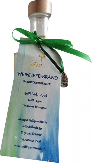 Weinhefebrand im Holzfass gereift 0,35 L - Weingut Philipps-Mühle
