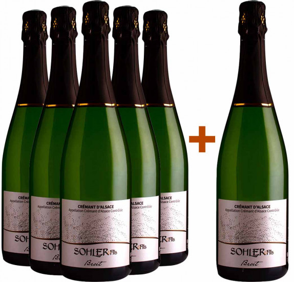 5+1 Paket Crémant d'Alsace - Domaine SOHLER et Fils