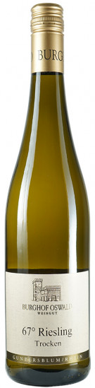 2024 Guntersblumer 67° Riesling trocken - Weingut Burghof Oswald