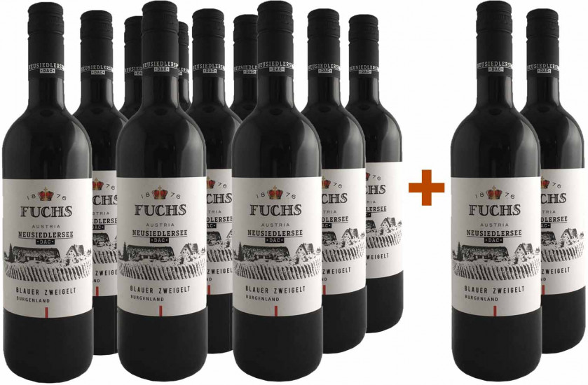 10+2 Paket Blauer Zweigelt Neusiedlersee DAC - Weingut Fuchs