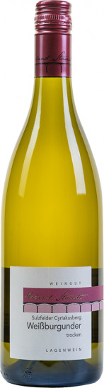 2018 Sulzfelder Weißburgunder trocken Lagenwein - Weingut Roland Staudt