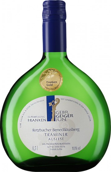 2018 Traminer Auslese Retzbacher Benediktusberg feinherb - Weingut Gebr. Geiger jun.
