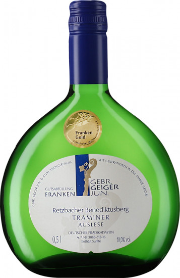 2020 Traminer Auslese Retzbacher Benediktusberg feinherb - Weingut Gebr. Geiger jun. 