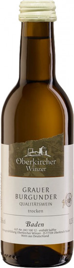 2022 Collection Oberkirch Grauer Burgunder trocken 0,25 L - Oberkircher Winzer