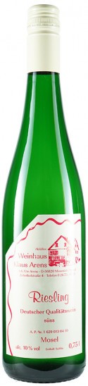 2018 Riesling- Qualitätswein lieblich - Weinhaus Klaus Arens, Inh. Ute Arens