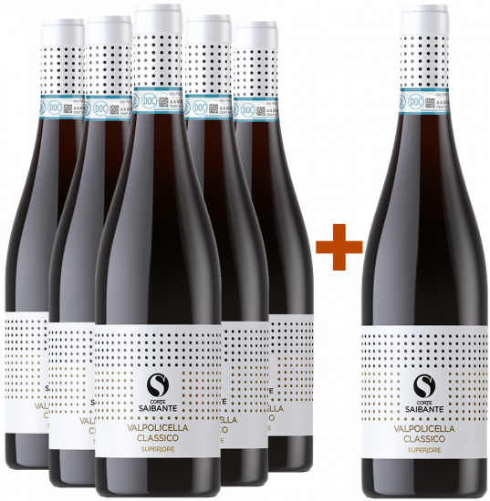 5+1 Paket Valpolicella Classico Superiore DOC - Corte Saibante