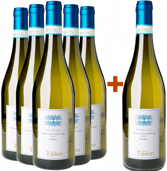 5+1 Paket Frattali Verdicchio dei Castelli di Jesi DOC Bio - Cantine Politi