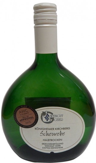 2014 Königheimer Kirchberg Scheurebe Qualitätswein, halbtrocken - Weingut Geier