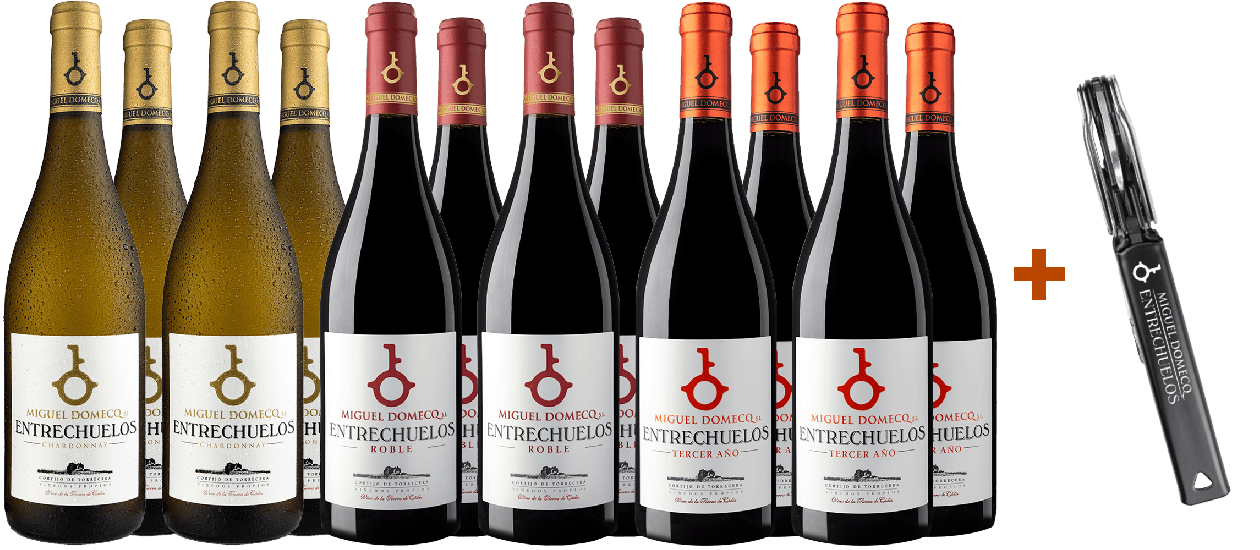 Pack descubimiento Entrechuelos Cádiz VT (+ regalo sacacorchos) - Bodega Miguel Domecq