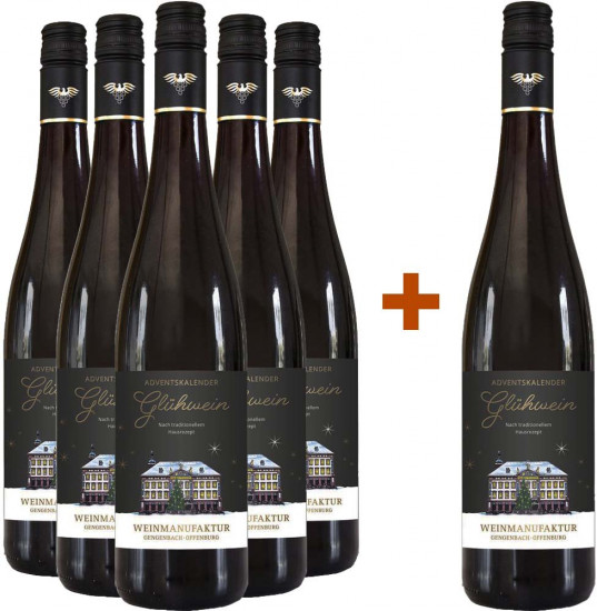 5+1 Paket Adventskalender Glühwein Rot - Weinmanufaktur Gengenbach