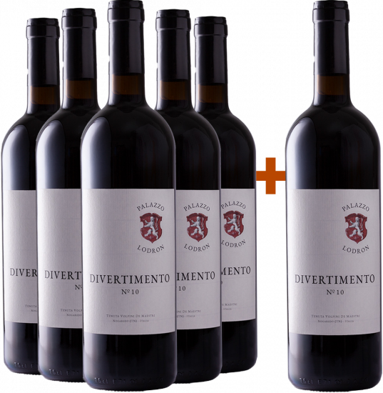 5+1 Paket Divertimento no.10 Vigneti delle Dolomiti IGP - Palazzo Lodron