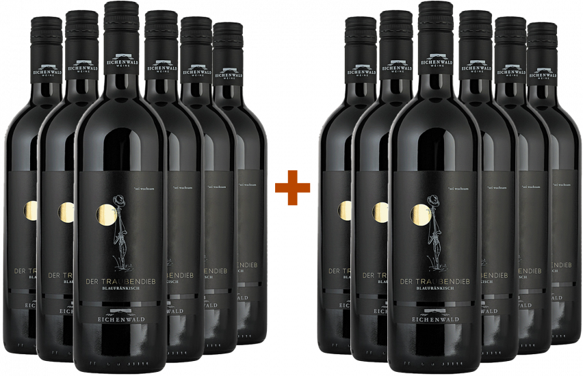 6+6 Paket 2022 Blaufränkisch Klassik - DER TRAUBENDIEB trocken - Eichenwald Weine