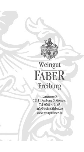 2022 Freiburger Steinler Weißburgunder Kabinett trocken - Weingut Faber