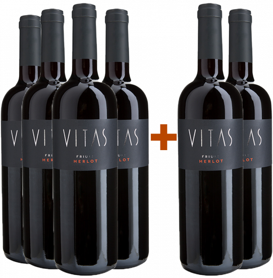 4+2 Paket Merlot Friuli DOC - Villa Vitas