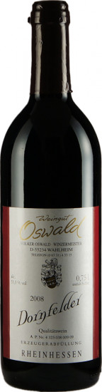 2009 Dornfelder lieblich - Weingut Oswald