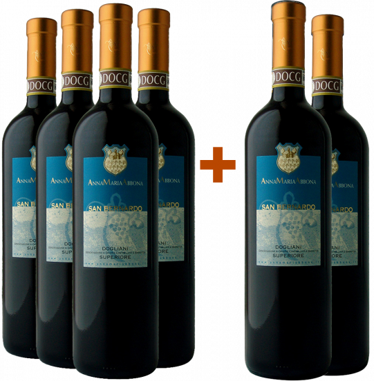 4+2 Paket San Bernardo Dolcetto di Dogliani Superiore DOCG - Anna Maria Abbona