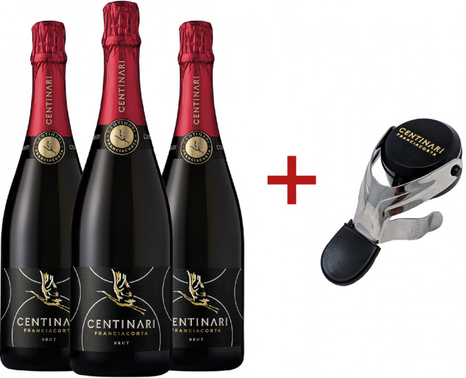 Franciacorta DOCG Kennenlern-Paket + Stopper - Centinari