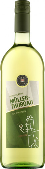 2022 VIER SCHOPPEN Müller-Thurgau Qualitätswein halbtrocken 1,0 L - Winzergemeinschaft Franken eG