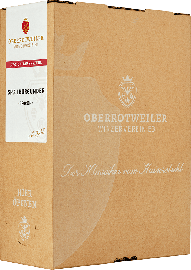 2024 Spätburgunder Rotwein, Bag-in-Box, 3 L, Region Kaiserstuhl, Baden trocken 3,0 L - Oberrotweiler Winzerverein
