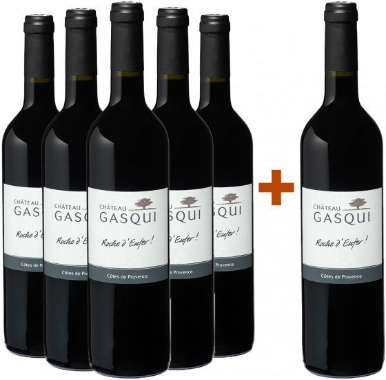 5+1 Paket 2019 Roche d'Enfer Bio - Château Gasqui