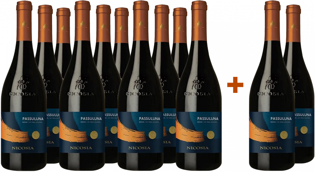 10+2 Paket Passuluna Rosso Terre Siciliane IGP - Cantine Nicosia