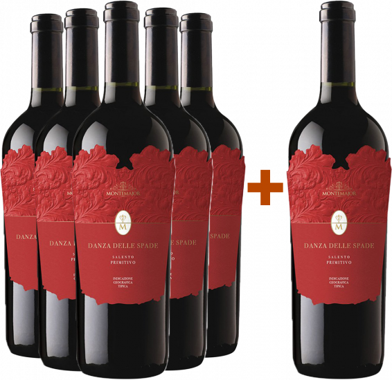 5+1 Paket Danza Delle Spade Primitivo Salento IGP - Montemajor
